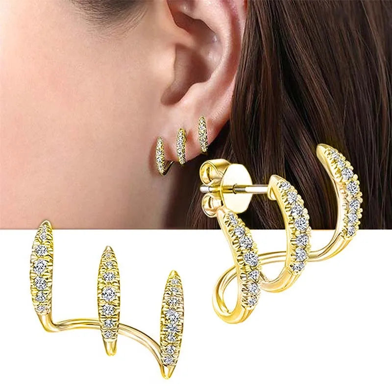 Women's CZ Stud Earrings
