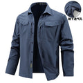 Men's Quick-Dry Outdoor Cargo Shirt – Breathable Long Sleeve