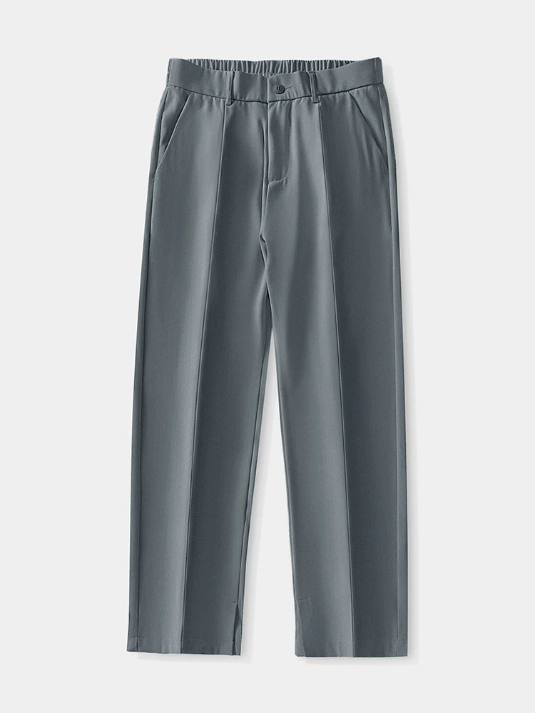 Men's Wide Leg Drape Pants – Korean Loose Fit Summer Trousers