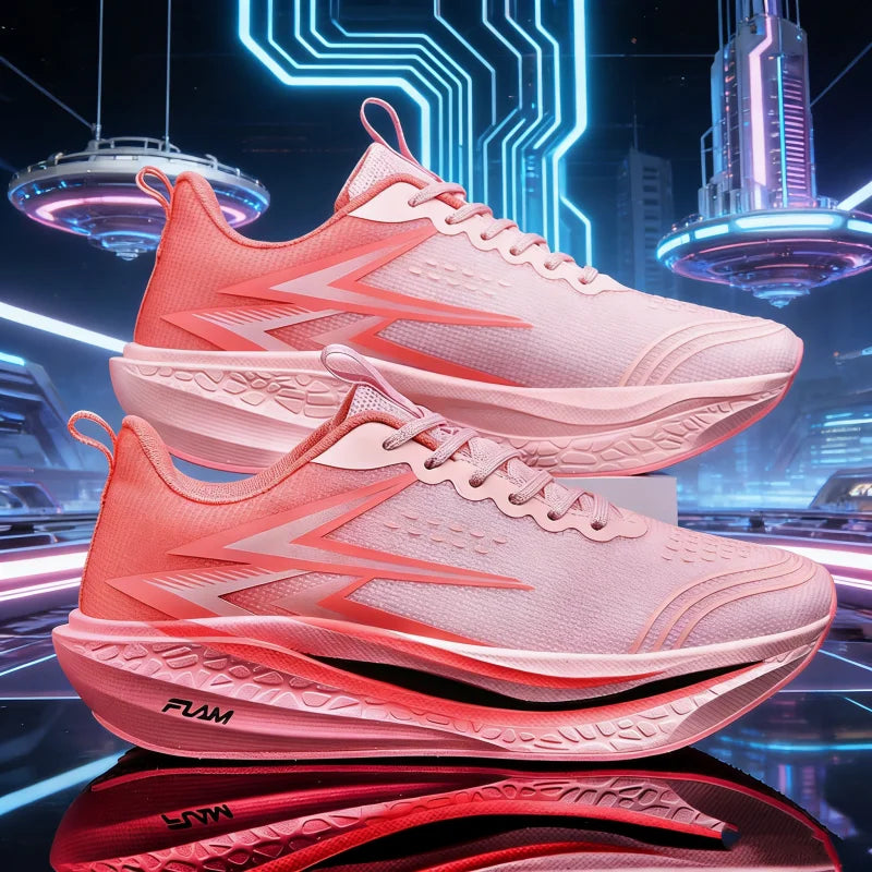 HOT Running Shoes Carbon Board Speciality Marathon Men Sports Breathable Lightweight Women Comfortable Athletic Nonskid Sneakers