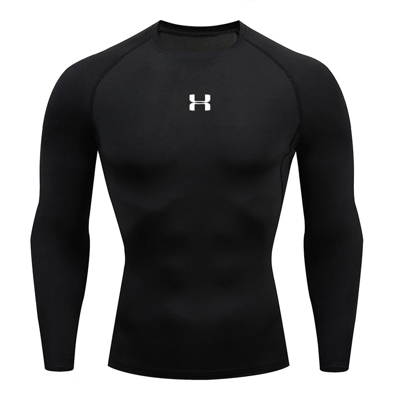 Men's Compression Long Sleeve Sport Shirt — Gym & Running