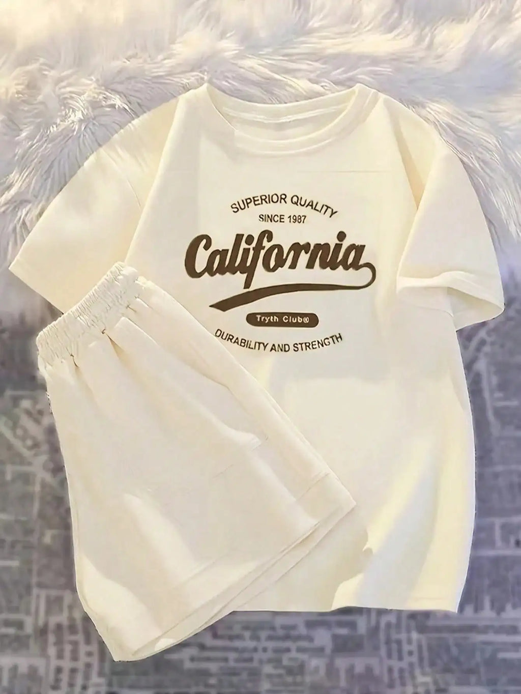 Girls Printed Summer 2-Piece Set | T-Shirt & Shorts Outfit Ages 8-12