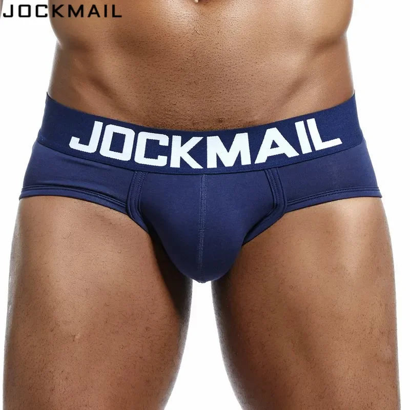 JOCKMAIL Men's Cotton Briefs – Breathable Everyday Underwear