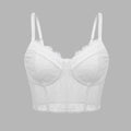 Women's Sexy Semi Transparent Bra Mesh Push Up Bralet Women's Tube Top Corset Bustier Vest Club Party Crop Top Elegant Lingerie