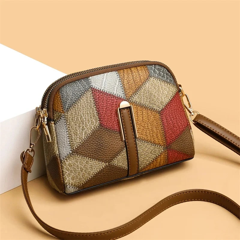 Women's Luxury Plaid Shoulder Bag — Designer Tote Handbag