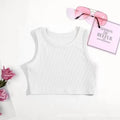Girls' Cotton Sleeveless Tank Top – Soft Camisole Undershirt for Toddlers & Kids