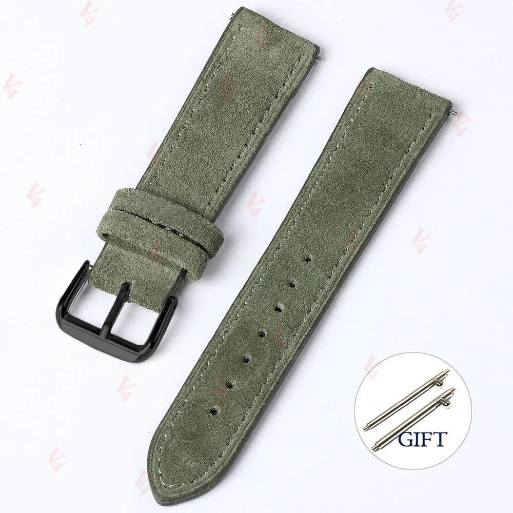 Leather Quick-Release Watch Strap