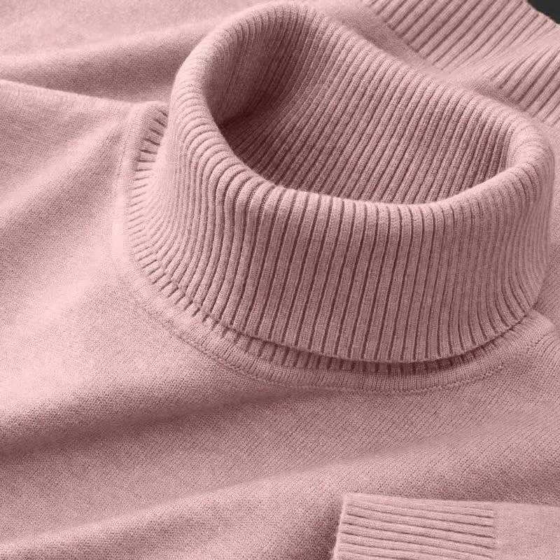 Men's Knit Turtleneck Sweater