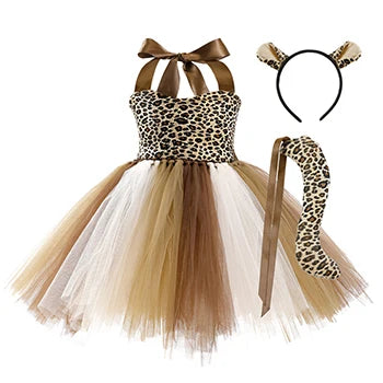 2 3 4 5 6 7 8 9 10 Years New Girls Dress Cute Dog Halloween Animal Cosplay Costume Outfit Kids Christmas Carnival Party Dress