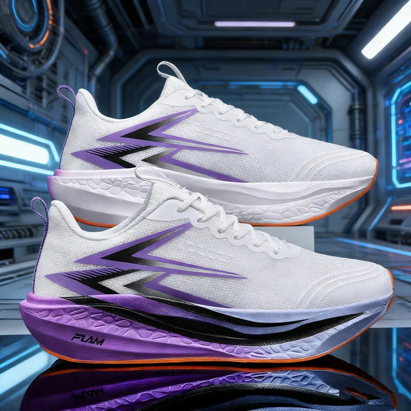 HOT Running Shoes Carbon Board Speciality Marathon Men Sports Breathable Lightweight Women Comfortable Athletic Nonskid Sneakers
