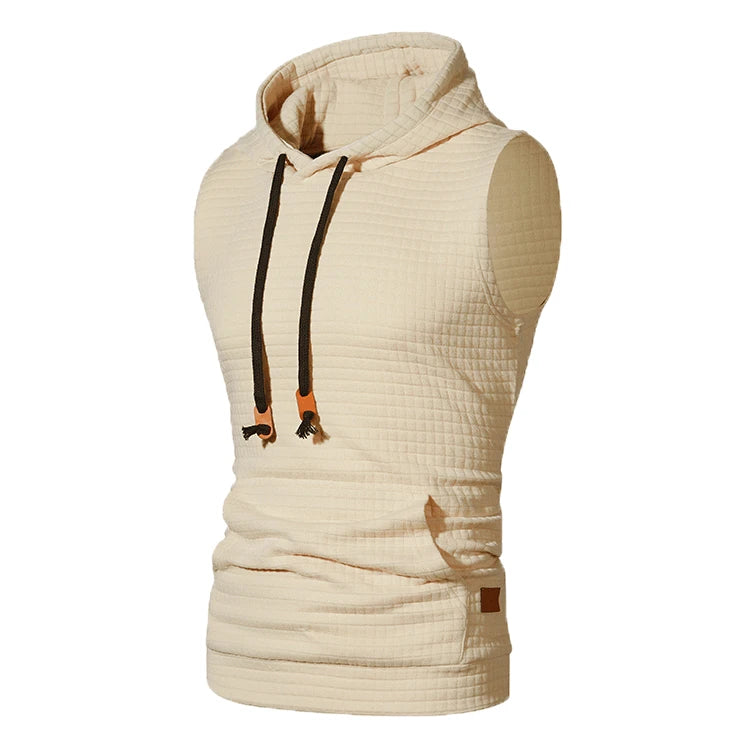 Men's Sleeveless Hooded Tank Top