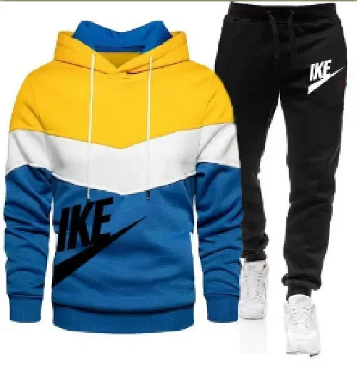 Men's Hoodie & Jogger Set — Casual Two-Piece Tracksuit