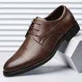 Men's Classic Leather Dress Shoes – Soft Sole, Lightweight & Versatile