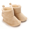 0-18M Apricot New Soft Winter Boots Baby Girl Boy Winter Warm Shoes Solid Fashion Toddler Fuzzy Balls First Walkers Kid Shoes