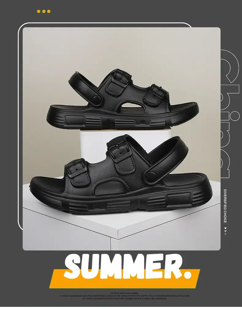 Men's Thick Sole Slide Sandals – Comfort & Style