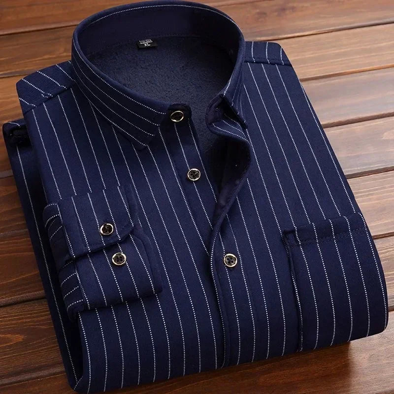 Men's Plaid Long-Sleeve Shirt