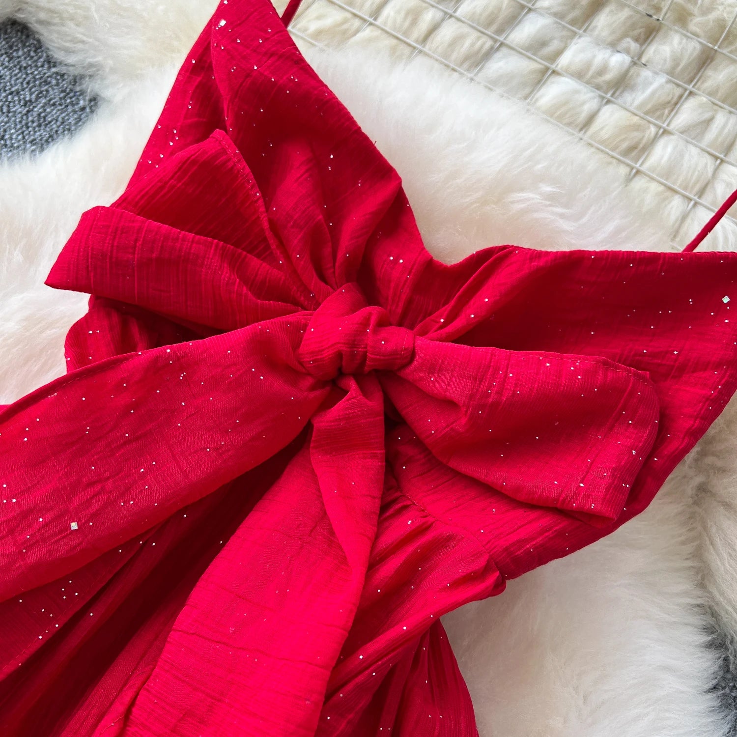 vintage backless sleeveless glitter butterfly asymmetrical pleated Elegant Slim Vintage High Street Korean Fashion Women Clothes