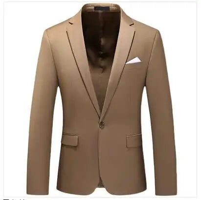 New Male Solid Colour Formal Suit Jacket 21 Colours Available Men Wedding Prom Party Tuxedo Blazer Slim Fit Coats