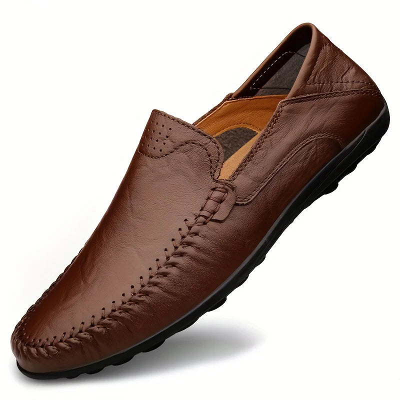 CLOHOO Men's Business Casual Leather Loafers