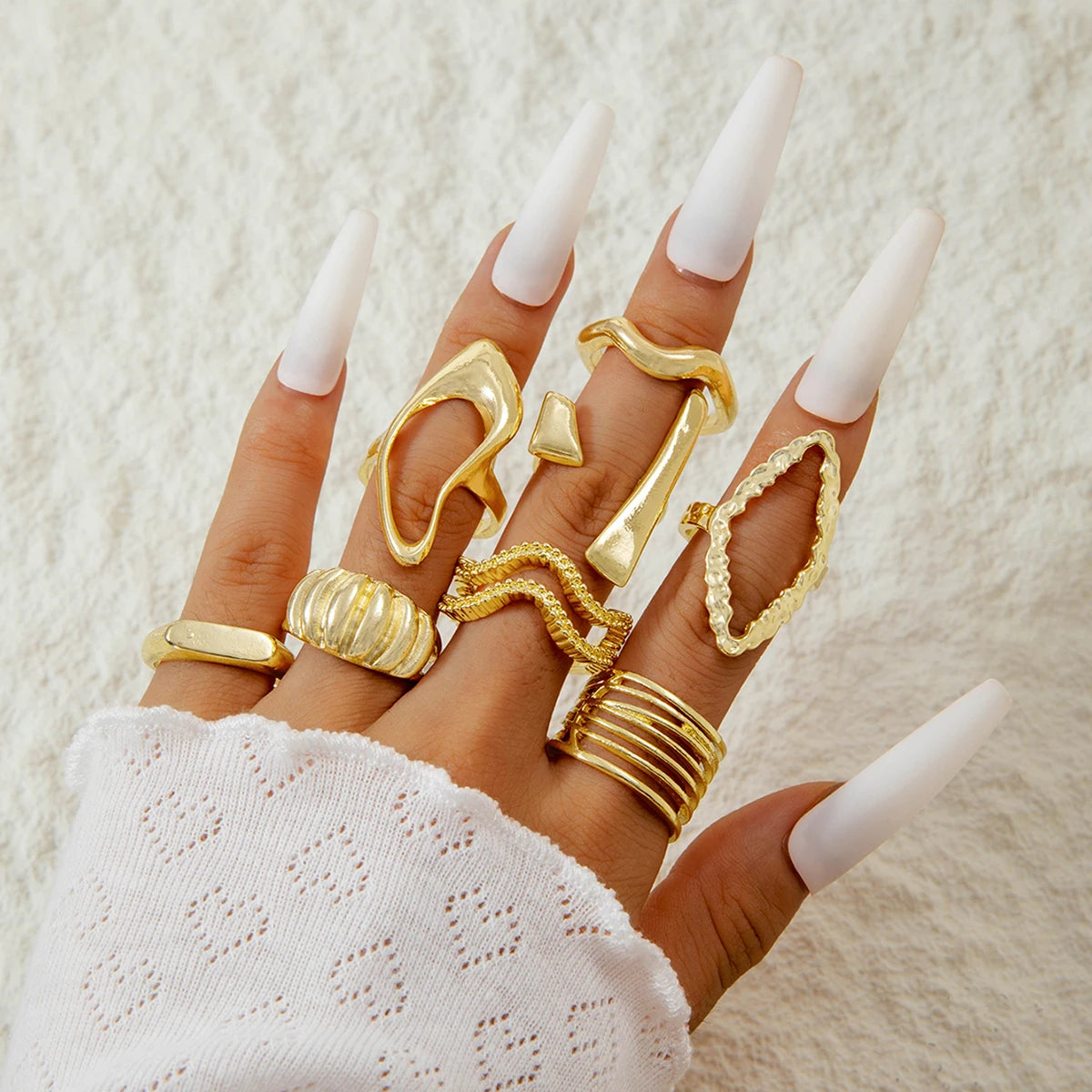 Geometric Stacking Ring Set