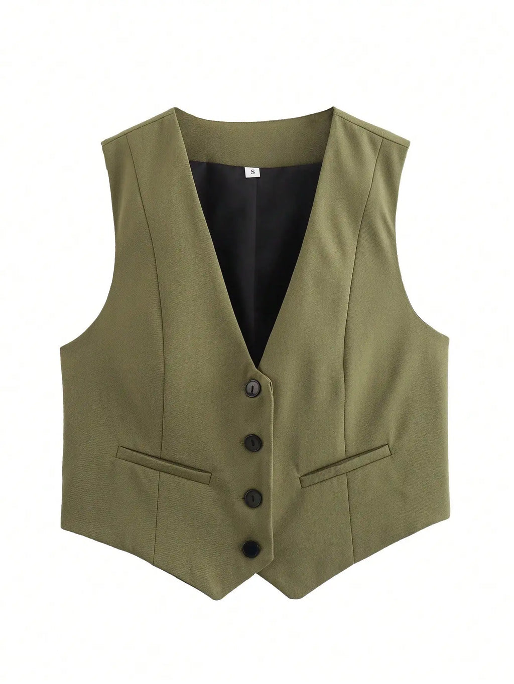 Women's Sleeveless V-Neck Slim Fit Crop Tank Top – Casual Chic Everyday Blouse