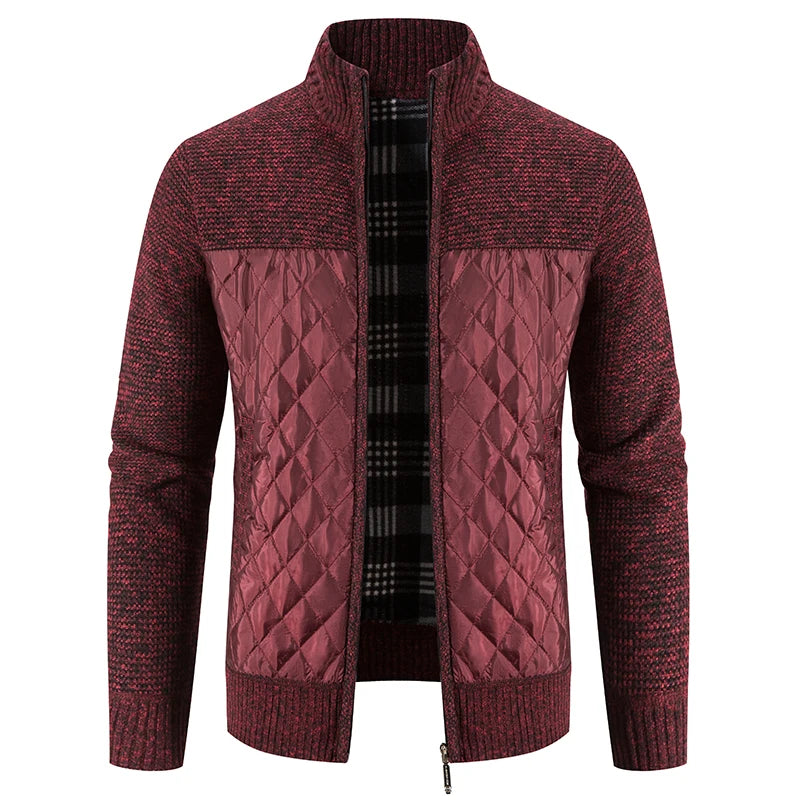 Men's Fleece Hooded Cardigan Jacket