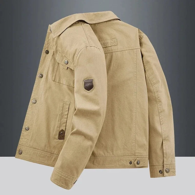 Men's Military Tactical Windbreaker Jacket — Cargo Style