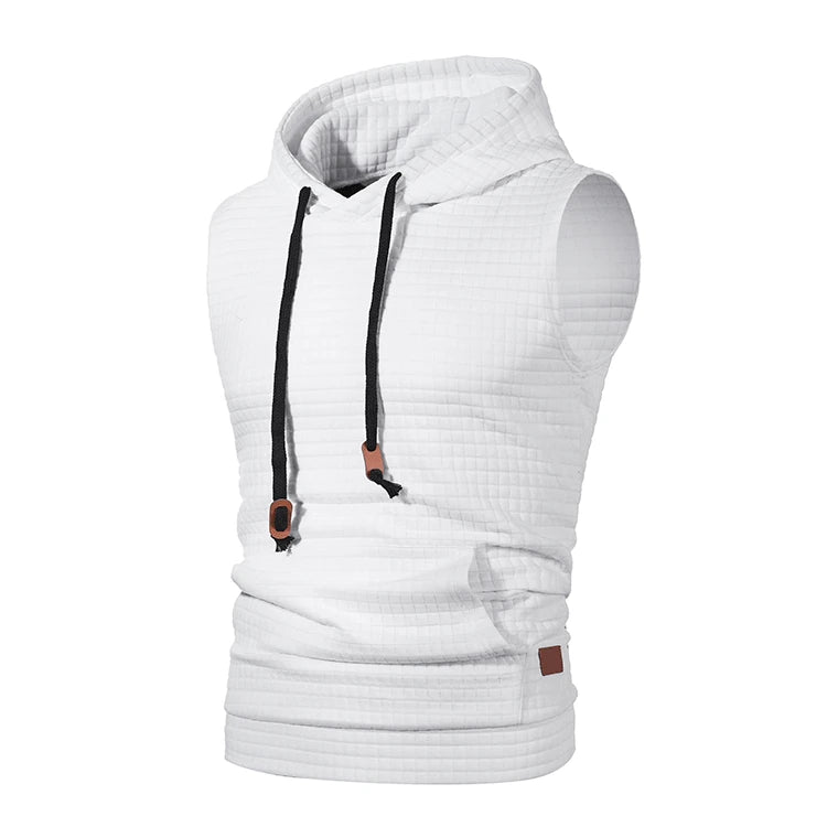 Men's Sleeveless Hooded Tank Top