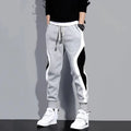 Men's Loose Harem Jogger Pants – Elastic Waist Casual Trousers with Pockets for Spring & Fall