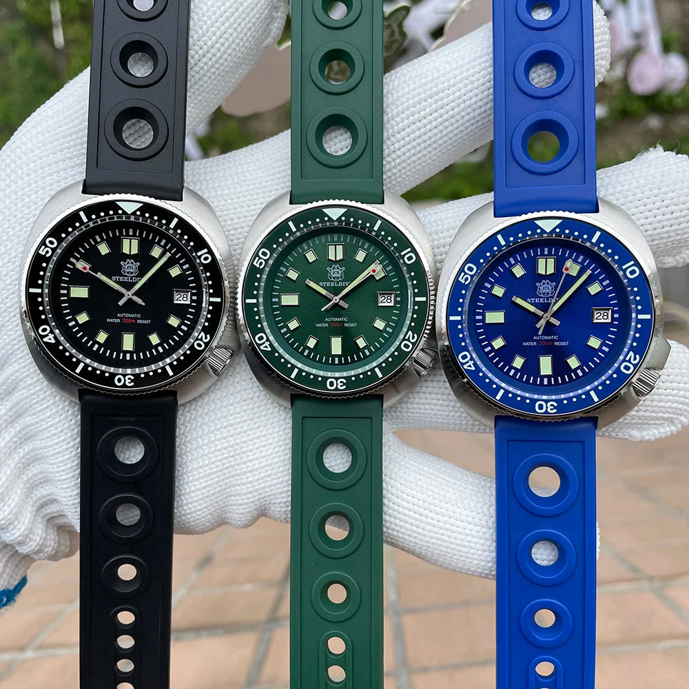 STEELDIVE SD1970 44mm Automatic Dive Watch – Sapphire Crystal & NH35