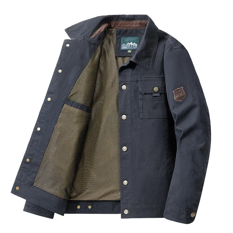 Men's Military Tactical Windbreaker Jacket — Cargo Style