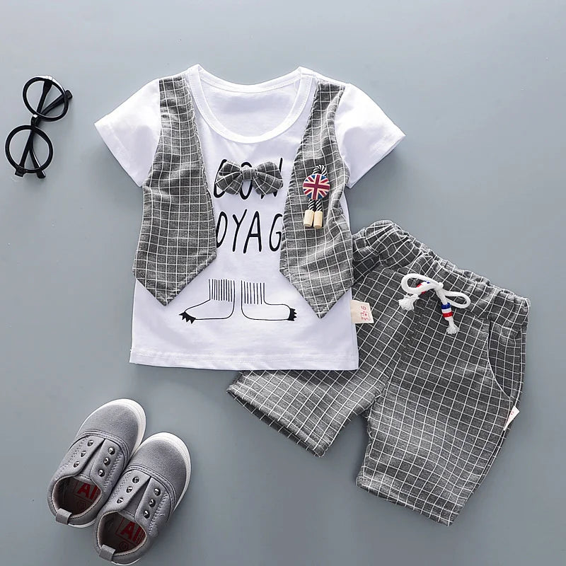 New Summer Baby Girl Clothes Children Boys Fashion T-Shirt Shorts 2Pcs/Set Toddler Casual Costume Infant Outfits Kids Tracksuits