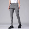 Men's Ice Silk Slim Straight Pants – Lightweight Summer Trousers