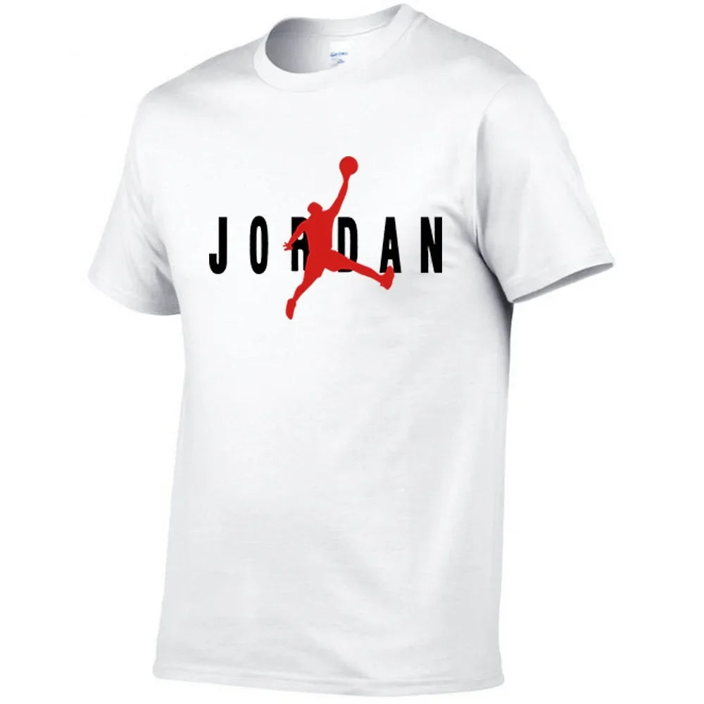 2025 Men's New High Quality Short Sleeve T-shirt Cotton Sweat Absorption Printed Sports T-shirt Men Casual Fashion Short Sleeve