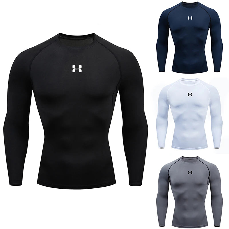 Men's Compression Long Sleeve Sport Shirt — Gym & Running