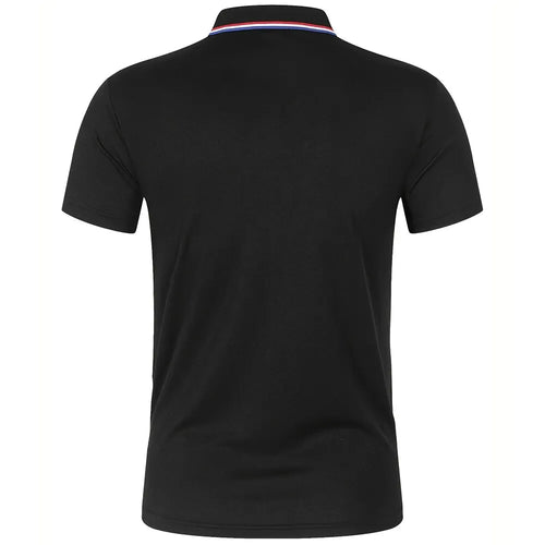 2025 Hot Sale Men's Summer Casual Breathable Comfortable Polo Shirt Men's Solid Color High Quality Short Sleeve T-Shirt