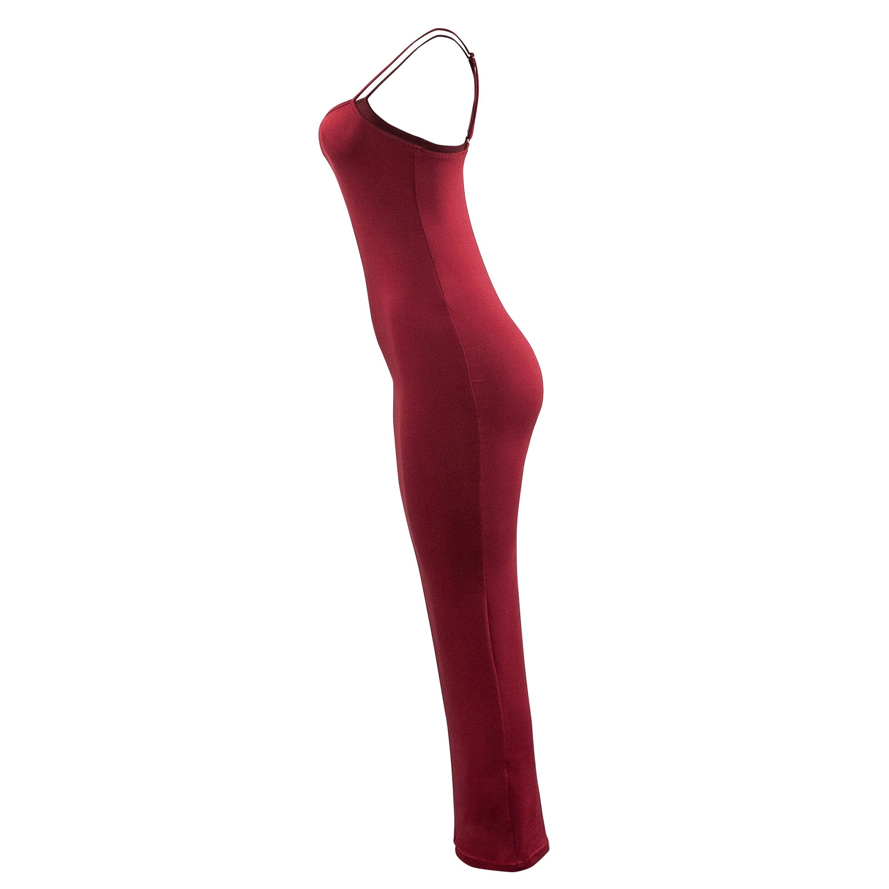 Women's Backless Spaghetti Strap Bodycon Maxi Dress – Sleeveless Sexy Club Party Dress
