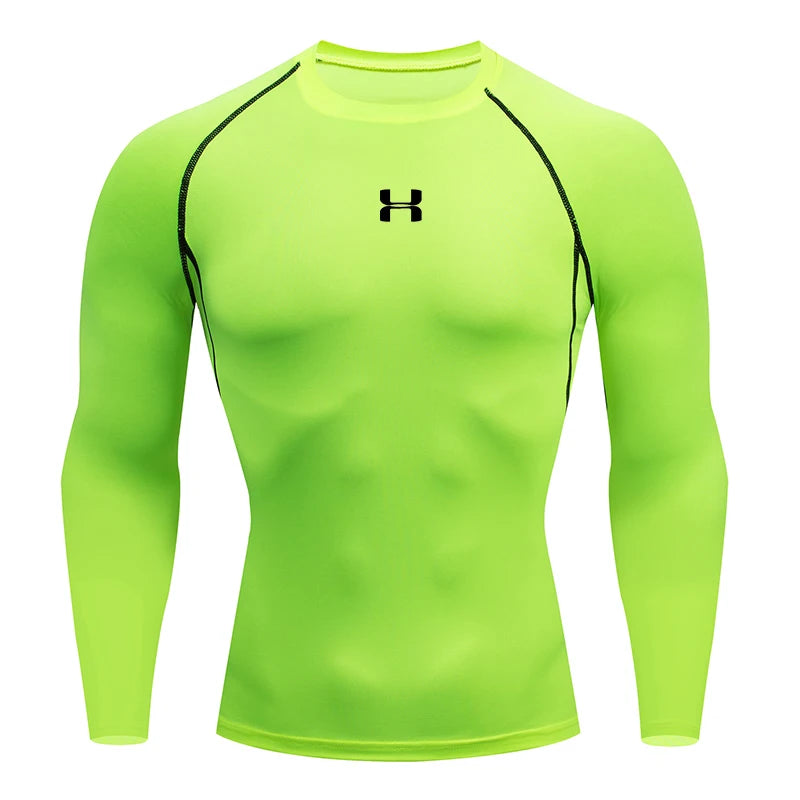 Men's Compression Long Sleeve Sport Shirt — Gym & Running