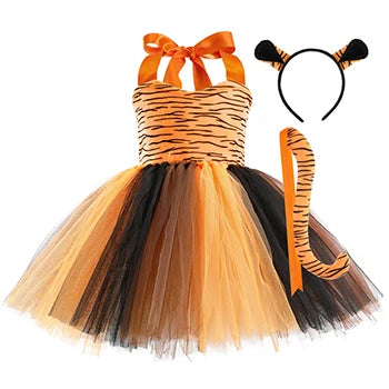 2 3 4 5 6 7 8 9 10 Years New Girls Dress Cute Dog Halloween Animal Cosplay Costume Outfit Kids Christmas Carnival Party Dress