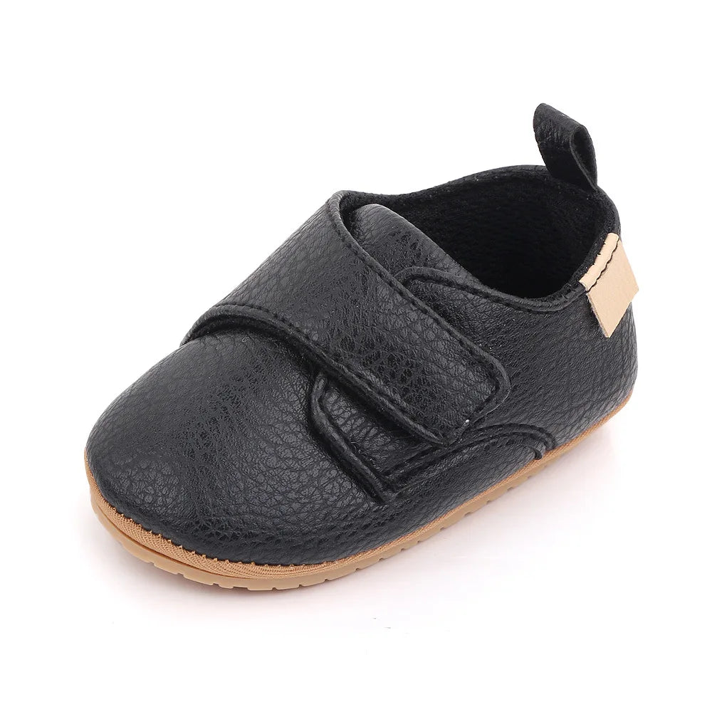 Baby First Walker Shoes – Anti-Slip Leather Moccasins (0–18M)
