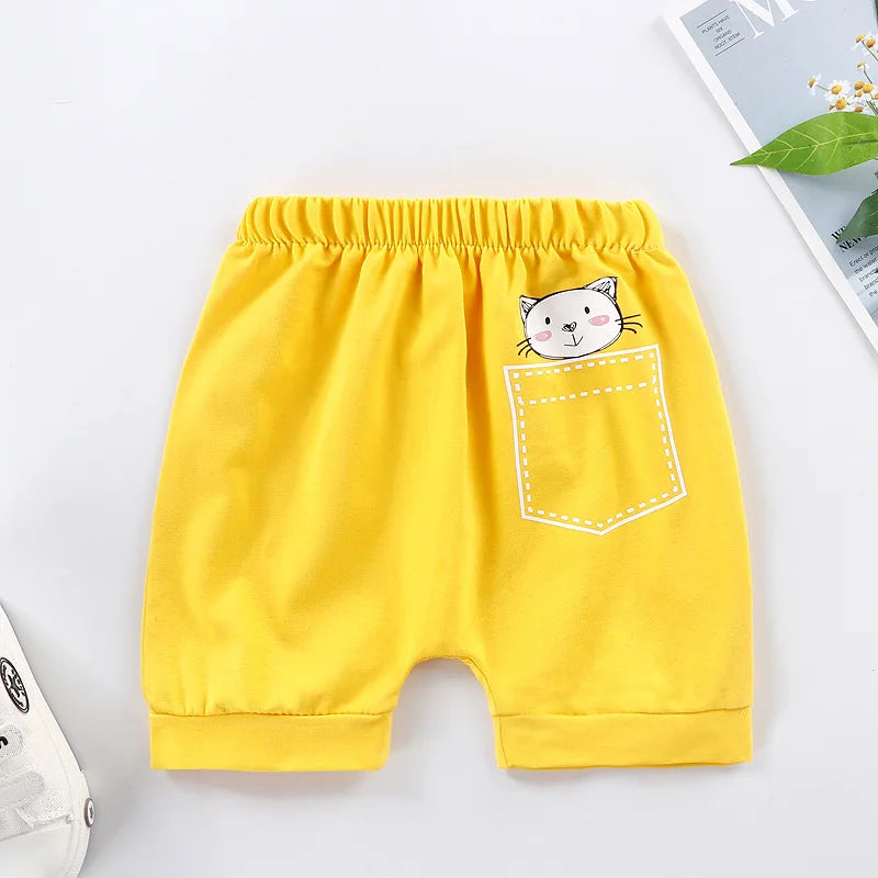 1pcs Summer Kids Shorts Boys Short Pants Girls Baby Cute Cartoon Casual Pant Children Short PP Pant  Sport Clothing Outwear