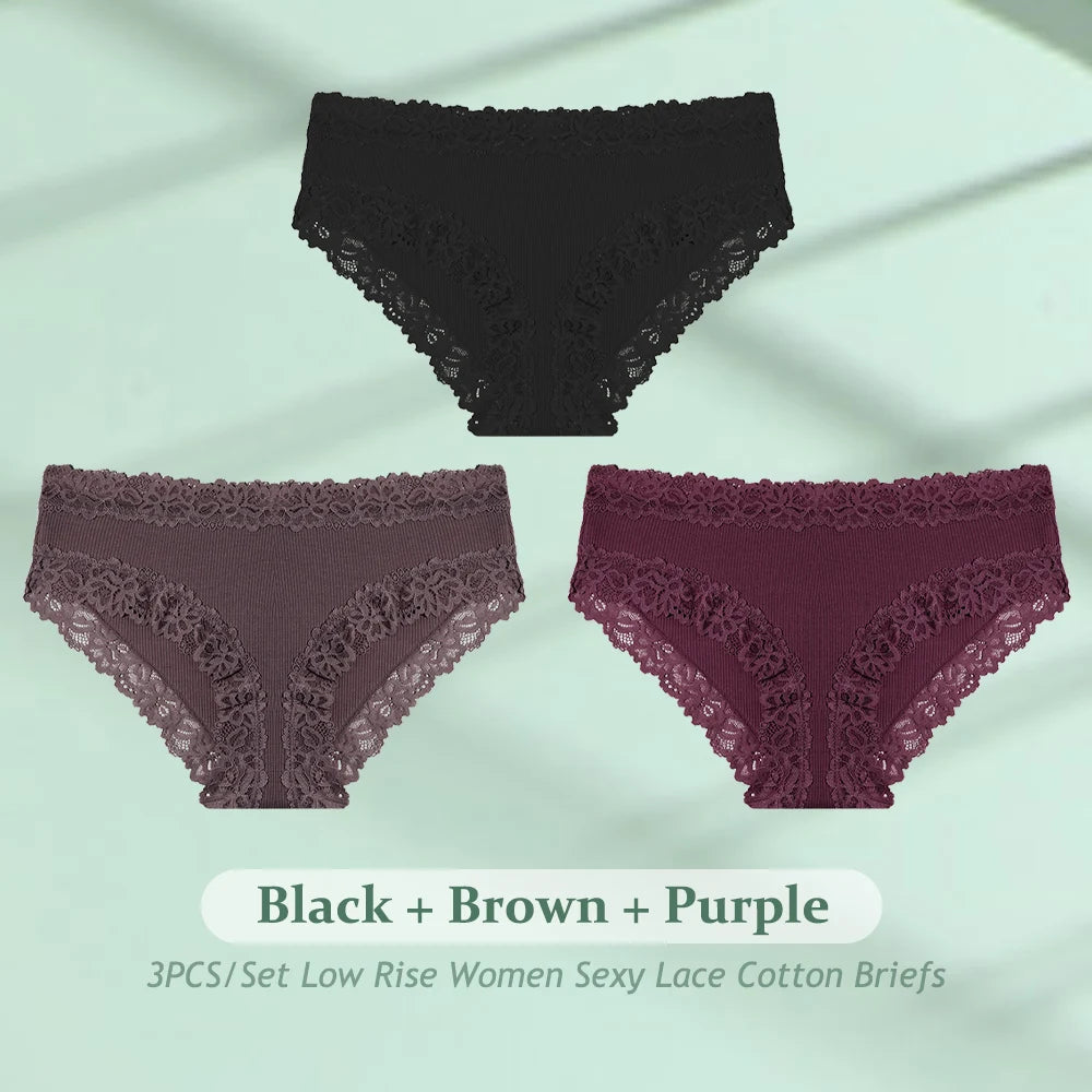 Women's Cotton Seamless Briefs – 3-Pack