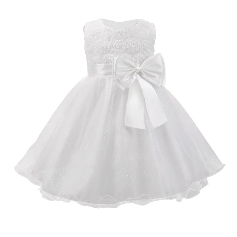 Infant baby Princess 2026 Festive dress for girl formal birthday Pageant carnival Dress elegant Girls Gown Eid Baptism Dress