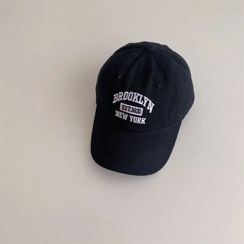Kids Letter Embroidery Baseball Cap | Adjustable Toddler Snapback Hat