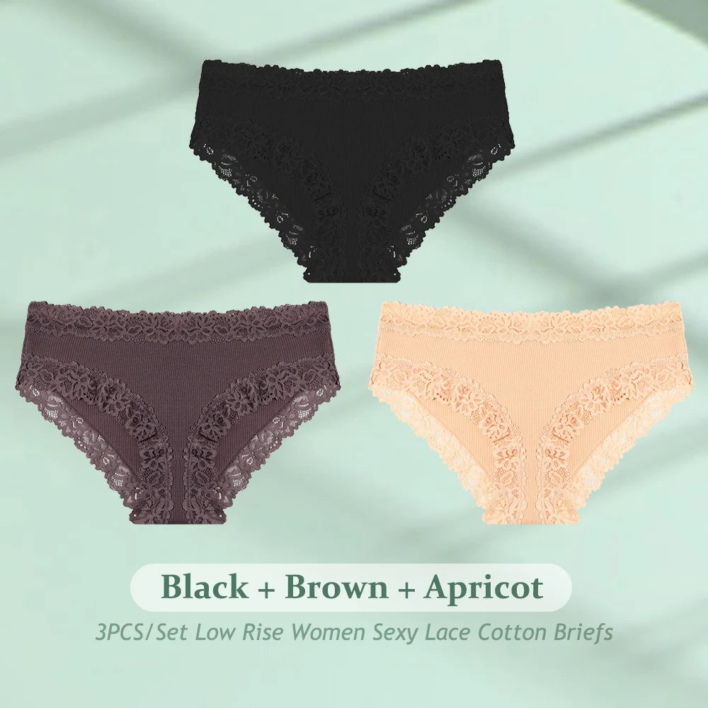 Women's Cotton Seamless Briefs – 3-Pack