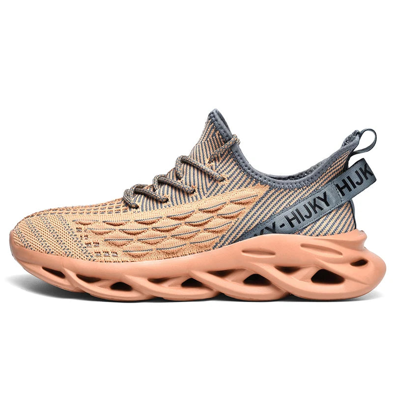 Men's Breathable Flyknit Luxury Casual Sneakers – Lightweight Fashion Trainers