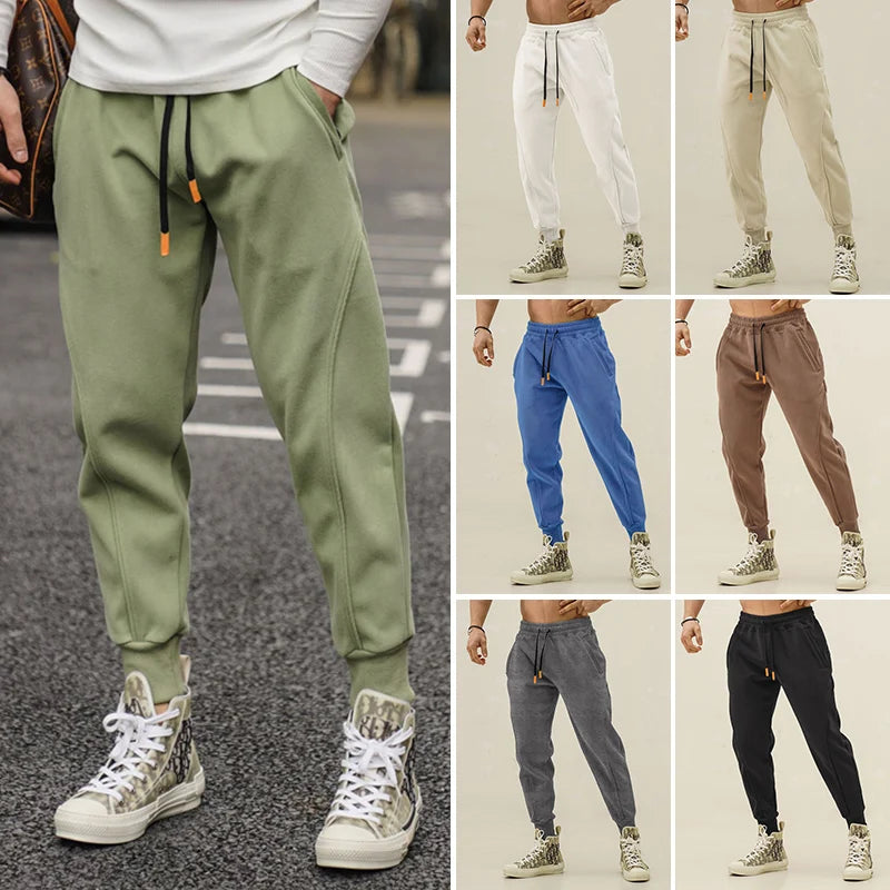 Men's Cotton Cargo Sport Pants – Jogger Sweatpants for Gym & Streetwear