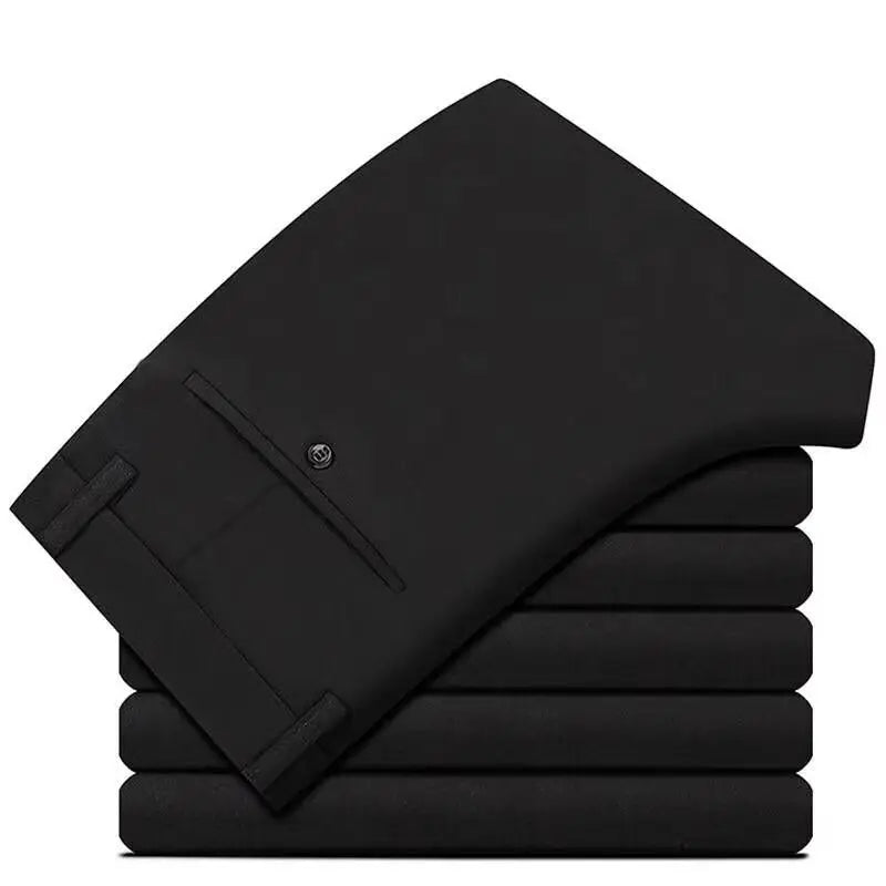 Men's Flat-Front Dress Pants