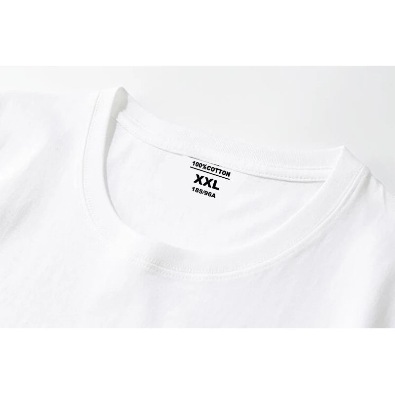 Men's Moon Print Casual T-Shirt — Breathable Cotton Blend Summer Tee