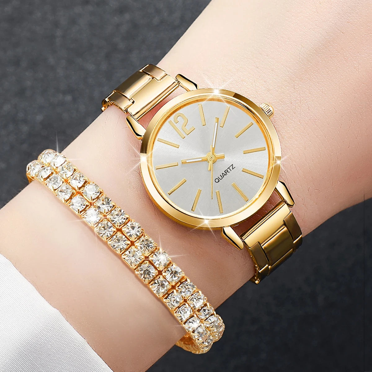 Women's Watch & Bracelet Set